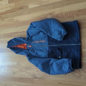 Carter's fleece lined jacket blue orange size 8